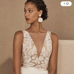 BHLDN Jenny Yoo Marian Embroidered Wedding Top
